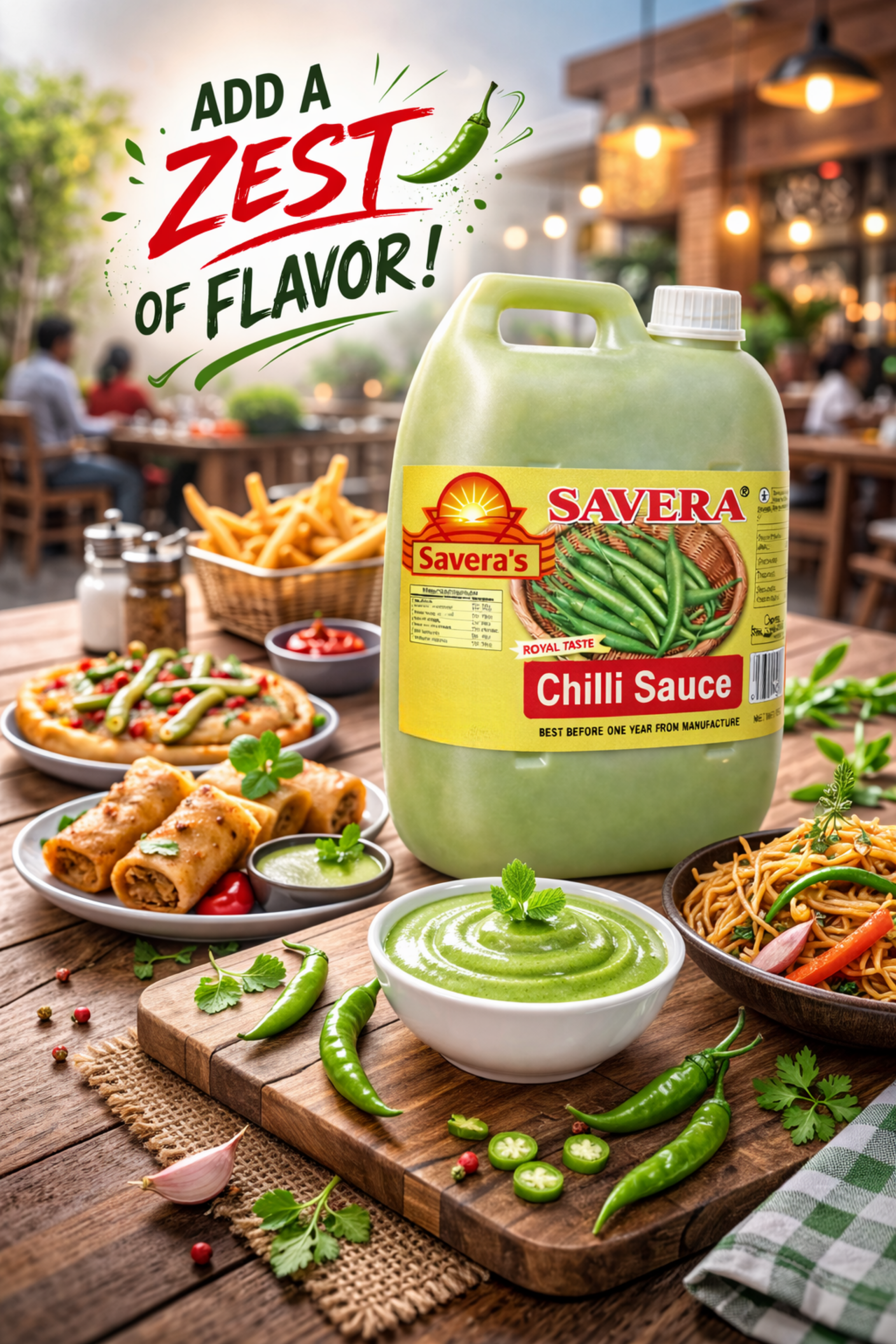 Green Chilli Chutney (4.7kg Gallon) view 2